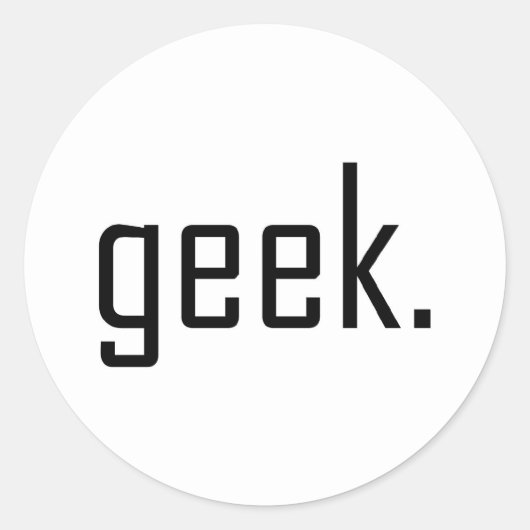 nerd-Sticker Ronde Sticker (Voorkant)
