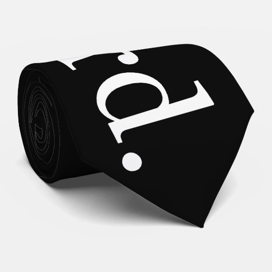 Nerd Stropdas (zwart) (Opgerold)