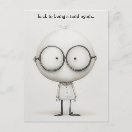 Nerd Student Briefkaart
