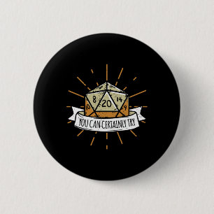 Nerd Tafelspel Kerker Dat Je Kunt Proberen Slepen Ronde Button 5,7 Cm