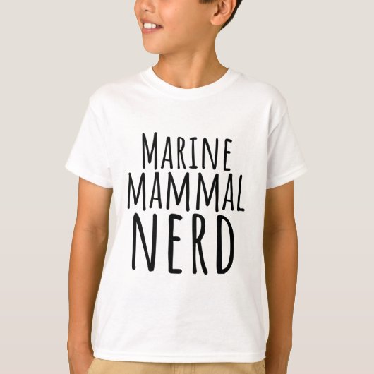 nerd van zeezoogdieren t-shirt (Voorkant)