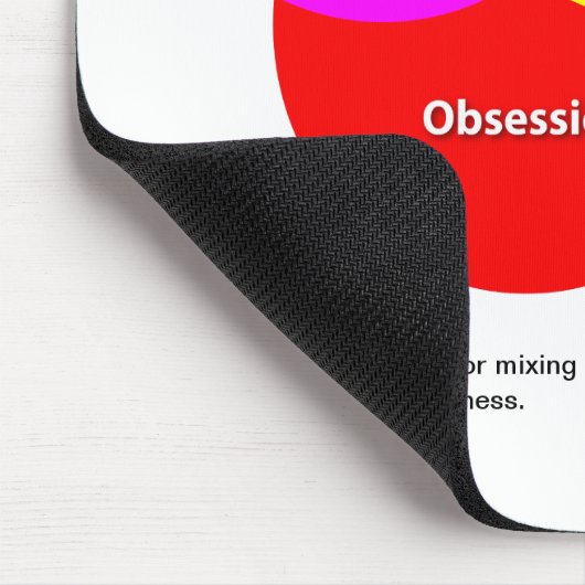 Nerd Venn Diagram mousepad Muismat (Hoek)