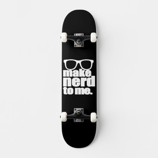 Nerd voor mij persoonlijk skateboard (Voorkant)