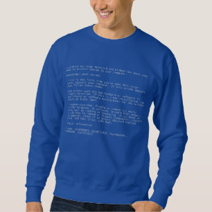 Nerd Windows Blue Screen of Death Error (EN) Trui