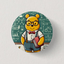 Nerd Winnie de Pooh 1 Ronde Button 3,2 Cm