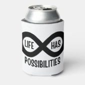 Nerd wiskundeleven biedt mogelijkheden blikjeskoeler (Blikje Achterkant)