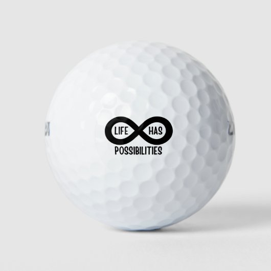 Nerd wiskundeleven biedt mogelijkheden golfballen (Voorkant)