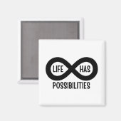 Nerd wiskundeleven biedt mogelijkheden magneet (Voorkant / Achterkant)