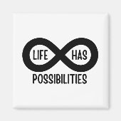 Nerd wiskundeleven biedt mogelijkheden magneet (Voorkant)