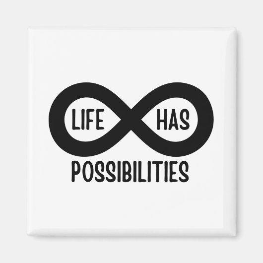 Nerd wiskundeleven biedt mogelijkheden magneet (Voorkant)