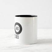 Nerd wiskundeleven biedt mogelijkheden tweekleurige koffiemok (Center)