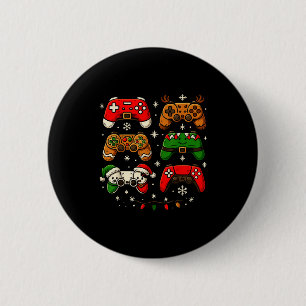 Nerdachtig kerstshirt voor jongens mannen, Kerstmi Ronde Button 5,7 Cm