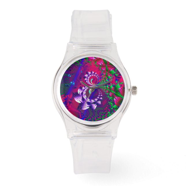 Nerdberries Psychedelic Fractal Horloge (Voorkant)