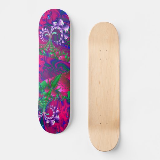 Nerdberries Psychedelic Fractal Persoonlijk Skateboard (Voorkant)