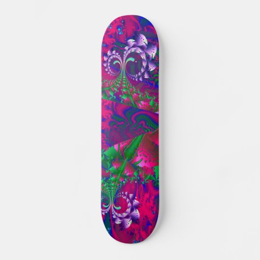 Nerdberries Psychedelic Fractal Persoonlijk Skateboard (Voorkant)