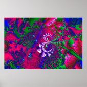 Nerdberries Psychedelic Fractal Poster (Voorkant)