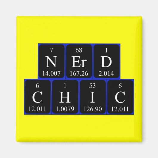NerdChic periodieke lijstgradenmagnet Magneet (Voorkant)