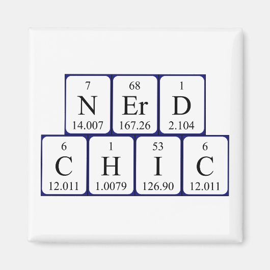 NerdChic periodieke lijstgradenmagnet Magneet (Voorkant)