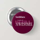 Nerdfighter gemaakt van Geweldige - Cust.. - Geper Ronde Button 5,7 Cm (Voorkant /achterkant)