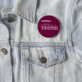 Nerdfighter gemaakt van Geweldige - Cust.. - Geper Ronde Button 5,7 Cm (In situ)