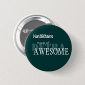 Nerdfighter Made of Geweldige Ronde Button 5,7 Cm (Voorkant /achterkant)