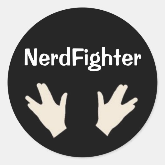 NerdFighter sticker - DFTBA (Voorkant)