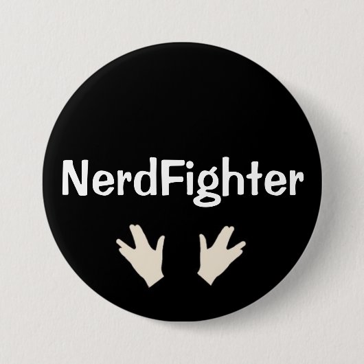 NerdFighter-toets - DFTBA Ronde Button 7,6 Cm (Voorkant)