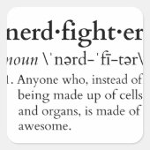 Nerdfighter? Vierkante Sticker (Voorkant)