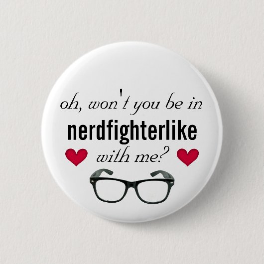 Nerdfighterachtig Ronde Button 5,7 Cm (Voorkant)