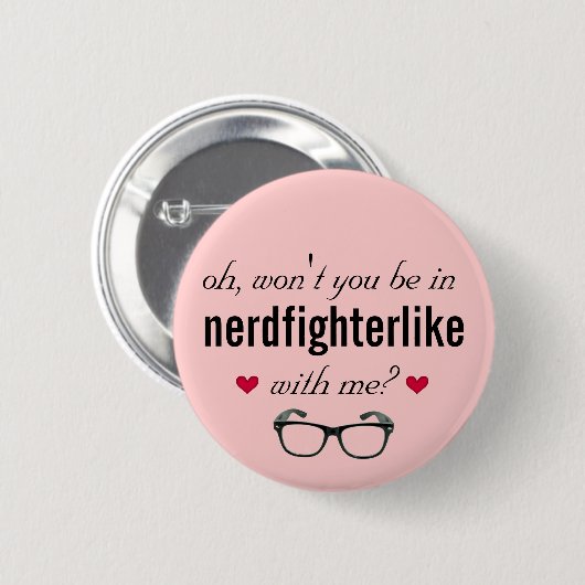 Nerdfighterachtig Ronde Button 5,7 Cm (Voorkant /achterkant)