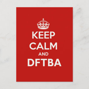 Nerdfighters houden kalm en DFTBA Briefkaart