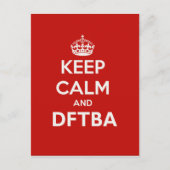 Nerdfighters houden kalm en DFTBA Briefkaart (Voorkant)