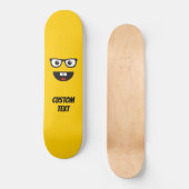 Nerdgezicht Persoonlijk Skateboard (Voorkant)