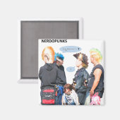Nerdopunks Magneet (Voorkant / Achterkant)