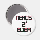 Nerds 4 Ever Magneet (Voorkant / Achterkant)