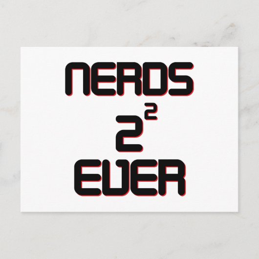 NERDS 4 ooit Briefkaart (Voorkant)