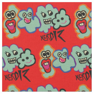 nerds cartoon stof