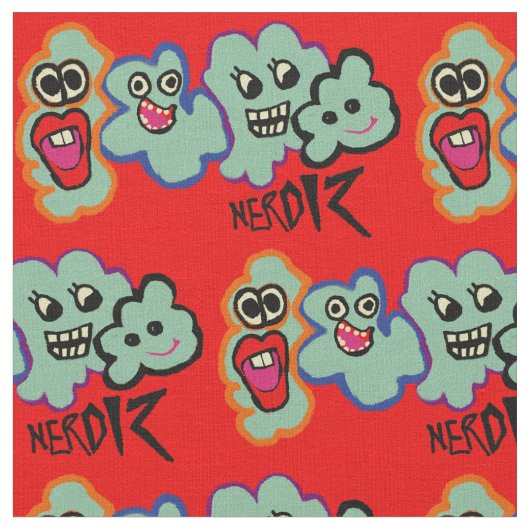 nerds cartoon stof (Close Up)