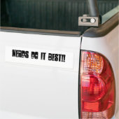 Nerds doen het best! bumpersticker (Op Truck)