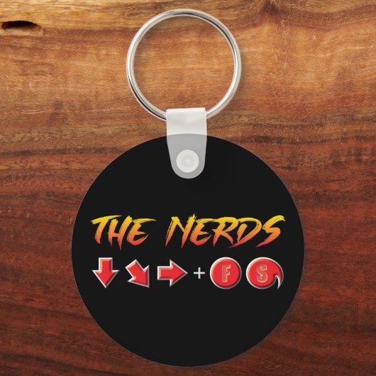 Nerds - FS CODE Button Sleutelhanger (Voorkant)