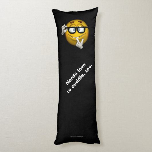 "Nerds houden ook van knuffelen." [a2] Lichaamskussen (Achterkant (Verticaal))