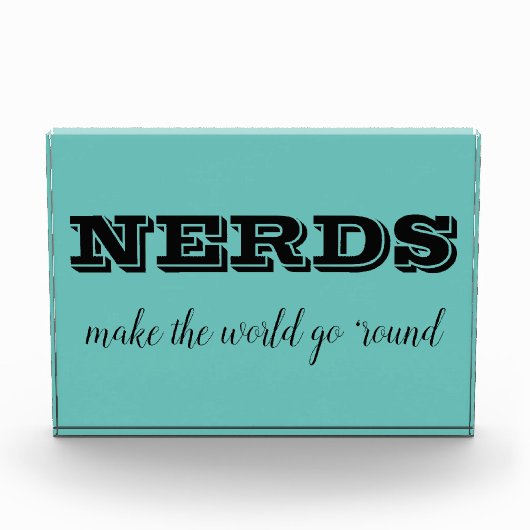 NERDS laten de wereld draaien Fotoblokken (Voorkant)