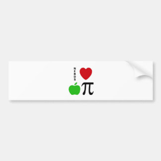 Nerds Love Apple Pie Bumpersticker
