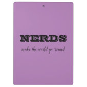 NERDS maakt de wereld rond Klembord (Achterkant)