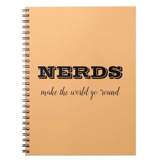 NERDS maakt de wereld rond Notitieboek (Voorkant)