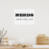 NERDS maakt de wereld rond Poster (Keuken)