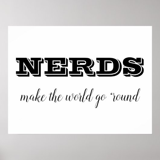NERDS maakt de wereld rond Poster (Voorkant)
