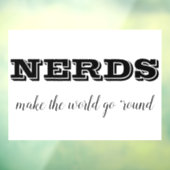 NERDS maakt de wereld rond Raamsticker (Vel 3)