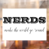 NERDS maakt de wereld rond Raamsticker (Vel 2)
