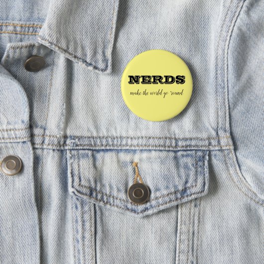 NERDS maakt de wereld rond Ronde Button 5,7 Cm (In situ)